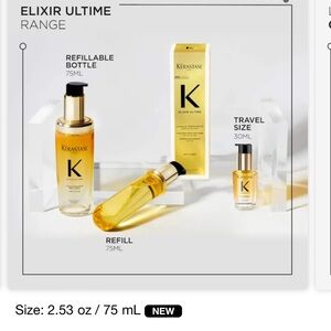 NEW- Kerastase Hair Oil Refillable - 2.53oz